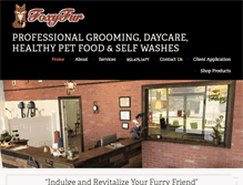 Tablet Screenshot of foxyfurpetsalon.com